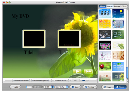 Mac AVCHD to DVD Creator