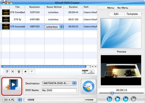 AVI to DVD Creator for Mac