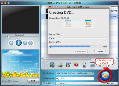 Burn avc/h.264 to DVD movies on mac with Mac H.264 to DVD Creator