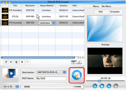 VOB to DVD Creator for Mac